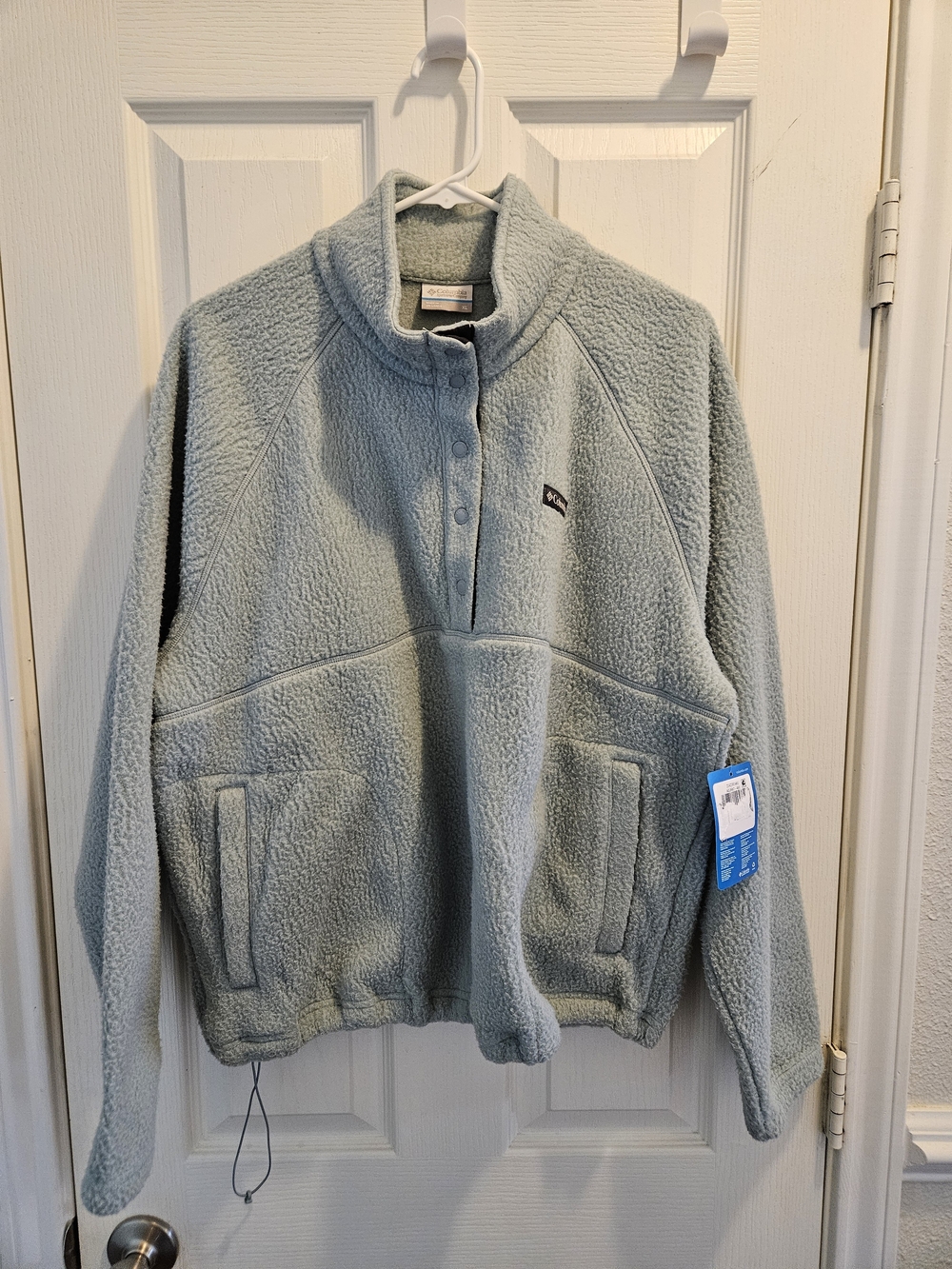 Columbia Jasper Ridge Light Blue Fleece Jacket - Women's Cozy Zip-Up